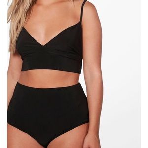 PLUS triangle bralet and hot pant set